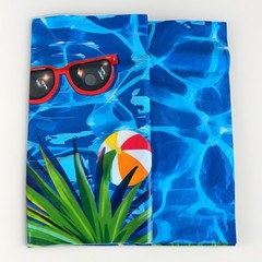 Funnytree Pool Party Themed Vinyl Backdrop Vibrant Colorful Banner 70.8″ x 43.3″