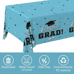 Graduation Party Decorations, Gongrats Grad Tablecover for Graduation Party Supp