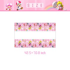 Princess Peach Birthday Decor Party Supplies Set Plates Cups Tablecloth Napkins