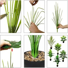 Artificial Plants in Pots Large Fake Tree Floor Faux Tropical Green