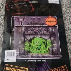 5 Packs Halloween Wall Decoration Invading Monster Skeleton Mummy Fireplace