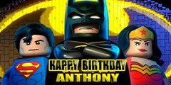 Birthday banner Personalized 6ft x 3 ft Lego Movie