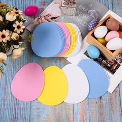 Foam Easter Eggs Egg Shaped Cutouts 4.6×6 Inch DIY Crafts Kit 72 PCS