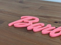 Big Barbie Logo Sign – Unique Wall Decor 27cm