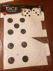 CASINO NIGHT 2-Pack Dice GIFT Card Boxes, 6-1/2-Inch by 6-1/2-Inch PT2