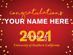 Official USC Custom Confetti Poster