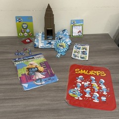The Smurfs Birthday Party Bundle Items Party Supplies with pins, stickers, more