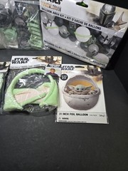 Star Wars Party Decorations+ Mandalorian Balloons, Glasses, Party Favors NEW