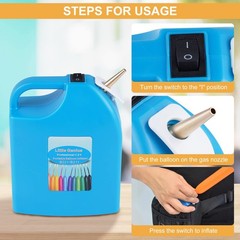 Consfly Electric Balloon Inflator Rechargeable Balloon Pump Long Balloon Air
