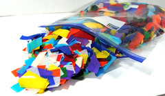 Multicolor Mix Tissue Paper Confetti Rectangles Biodegradable Flutter 2″ x 3/4″