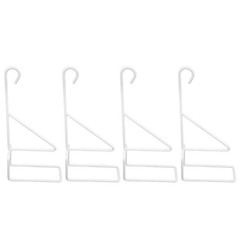 4pcs Fence Hooks: Wrought Iron Planter Hangers for Hanging Lanterns Baskets,