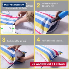 FindUWill Fabric Pool Hammock Floats, XL, 2Pack Inflatable Water Hammocks Floati