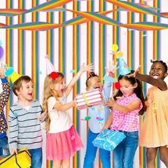 Rainbow Party Streamers Crepe Paper Rolls Pride Birthday Decoration 6 Rolls