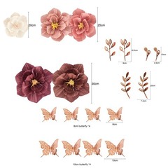 Tissue Paper Flowers Decorations for Wall, Handcrafted Large 3D Paper Artific…