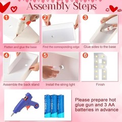 Proposal Decorations Kit 39.4 Inch Marry Me Light up Letters, 30 Feet Red