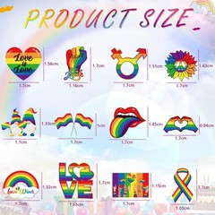 54 Pcs Pride Decorations Gay Rainbow Hanging Decor Pride Month Ceiling Hangin…