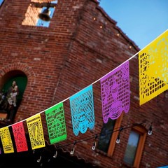 6 Pack Papel Picado Banners – 108 Ft Fiesta Party Decorations for Cinco de Mayo,