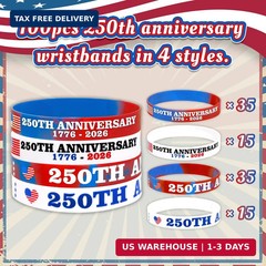 Moon Boat 100PCS Retro 250th Anniversary Accessories Party Favors: 4th/Fourth of