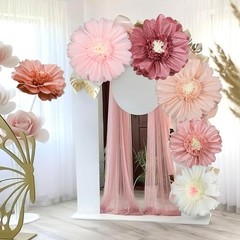 6 Pcs 31.5 » 24 » Pink Giant Paper Flowers Decorations for Wall Extra Large P…