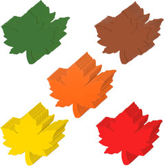 60 Pieces Maple Leaves Cutouts Paper Fall Leaves 4 Inch Leaf Cutouts Assorted Co