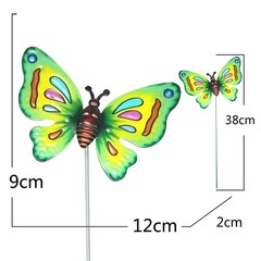 4x Colourful Butterfly Garden Stake Decor Garden Art Ornament Outdoor Decoration