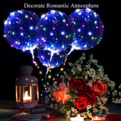 10 PCS Clear LED BOBO Balloons Decoration Light Up Party Birthday Wedding Xmas