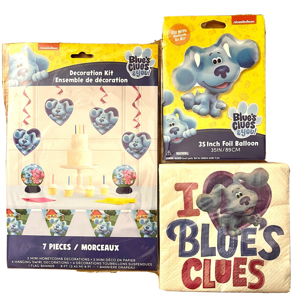 Nickelodeon Blue’s Clues (3-Pack; 24pc) Birthday Party Supply Kit