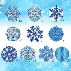 Winter Wonderland Party Decorations,Frozen Party Decorations,Snowflake Hangin