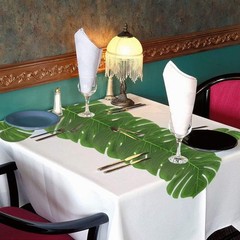 60Pcs Tropical Party Decorations Supplies Tropical Palm Leaves Hibiscus Flowe…