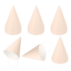 50Pcs Mini Birthday Party Hats, Colorful Paper Party Hat, Skin Tone