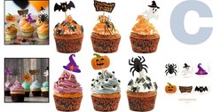 Durable 60 Count Halloween Cupcake Toppers – Perfect for Spooky Celebrations