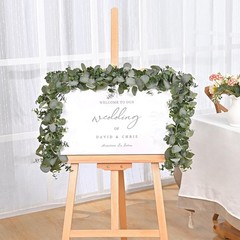 Dolicer 2 Packs 6FT Artificial Eucalyptus Garland, Faux 2 Packs, Grey Green