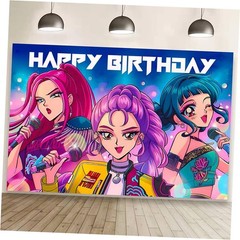 Demon Movie Hunters Birthday Decorations,Demon Movie Hunters Happy Birthday