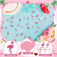 Summer Pink Flamingo Confetti – 300Pcs Double Sided Paper Table Scatter for B…