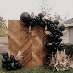 Awenztech 120pcs 5 inch Black Balloons, Small Latex 5 inches,