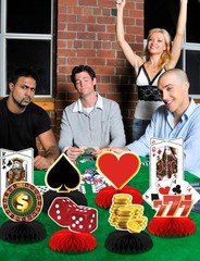 Adeyoo 12Pcs Casino Theme Party Decorations, Casino Centerpieces for Tables 3…