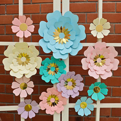 Pastel Paper Flower for Wall Decor Easter Flowers Supplies Birthday Bridal Baby