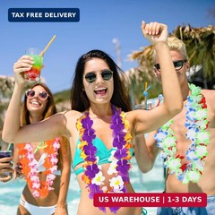 Luau Party Decorations, 12PCS Leis for Luau Party Necklace Women Clothing Access