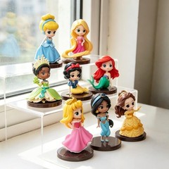 8 Pcs Princesses Figures Set, Figurines Table Decorations Party Decorations C…