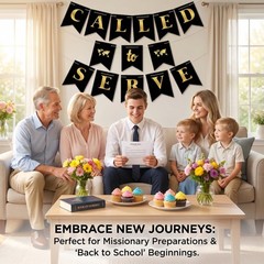 Called to Serve Banner – Back to School Decorations, Map LDS Missionary Gifts…