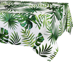 3PCS Hawaii Palm Leaves Tablecloths for Hawaiian Party Decoration, Luau Disposab