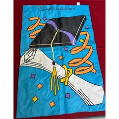 Graduation Banner With Cap & Diploma Design 32″ x 25″