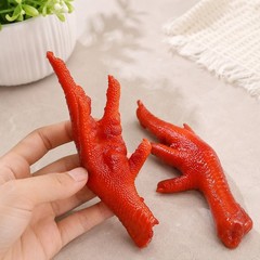2PCS Artificial Chicken Feet Realistic Fake Food Props Display