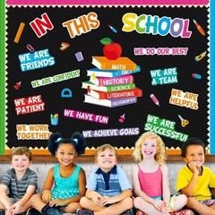 Motivational Bulletin Board Decoration Set Classroom Affirmation Station Bull…