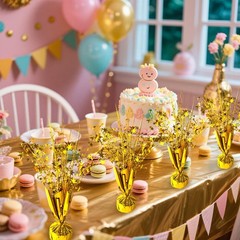 6 Pack Metallic Foil Star Table Centerpieces – Birthday, Wedding, Graduation Dec