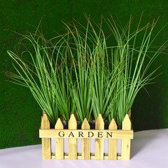 MISSWARM 6PCS Artificial Grass Plant, 19.7 inches (50CM), Green