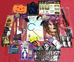 Mixed Bulk Lot of HALLOWEEN Costume Party Novelty Decorations for October 31