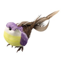 Christmas Artificial bird Fake Decoration Display Feather Garden Ornament