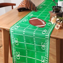 Tegeme 2 Pcs Football Table Runner Party Decorations Disposable Tablecloth Pl…