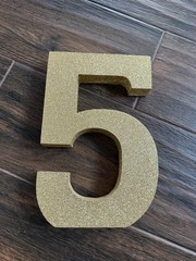 Glitter Gold Numbers 1 51 5 15 Party Decoration Home Supplies birthday table